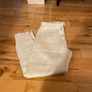 Zara white sweatpants size small